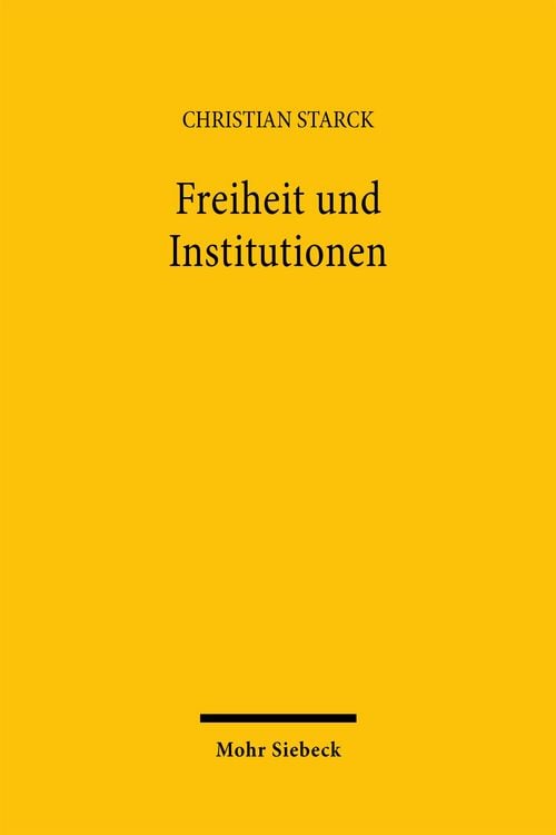 Produktbild: Freiheit und Institutionen