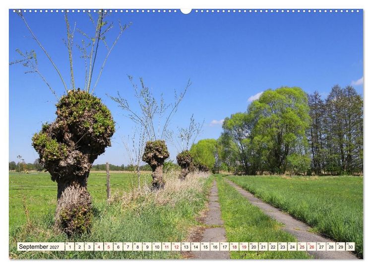Produktbild: Brandenburg - Drei D&ouml;rfer im Naturpark Nuthe-Nieplitz - Fresdorf, St&uuml;cken, K&ouml;rzin (hochwertiger Premium Wandkalender 2027 DIN A2 quer), Kunstdruck in Hochglanz