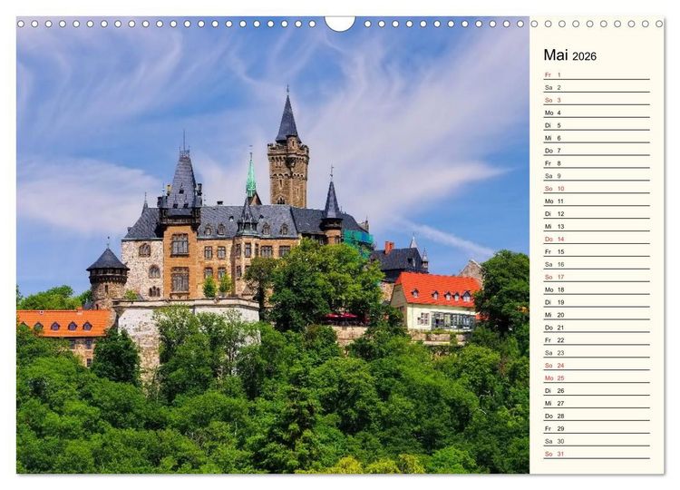Produktbild: Burgen im Harz (Wandkalender 2026 DIN A3 quer), CALVENDO Monatskalender