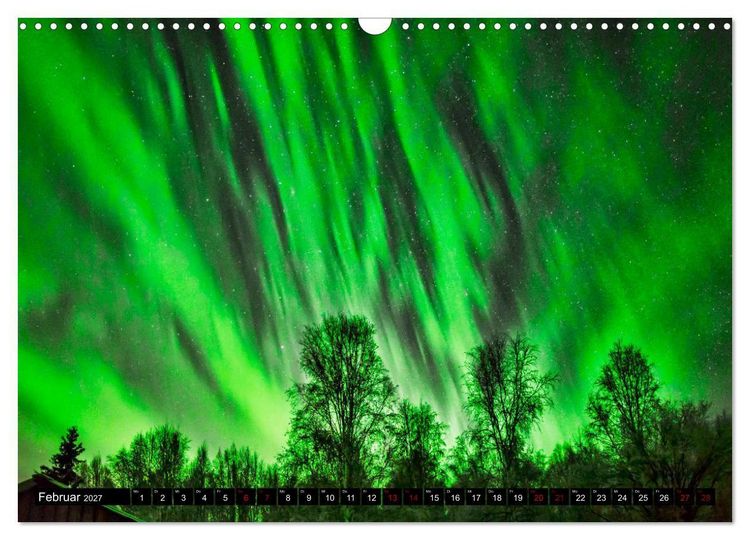 Produktbild: Aurora in Alaska (Wandkalender 2027 DIN A3 quer), CALVENDO Monatskalender