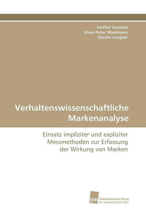 Produktbild: Verhaltenswissenschaftliche Markenanalyse
