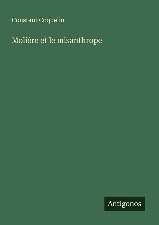Produktbild: Moli&egrave;re et le misanthrope