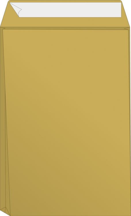 Produktbild: Brunnen Versandtasche B4 NatronKraft Falte ( Bodentiefe 4cm)