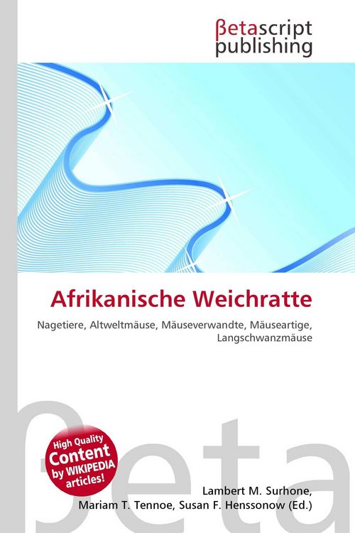 Produktbild: Afrikanische Weichratte