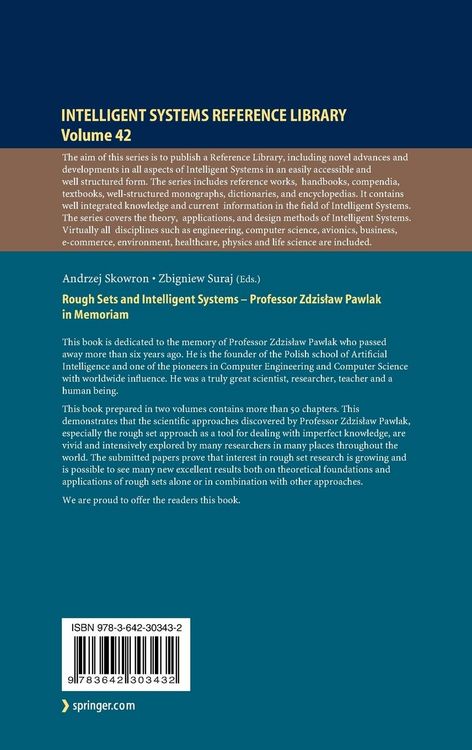 Produktbild: Rough Sets and Intelligent Systems - Professor Zdzisław Pawlak in Memoriam