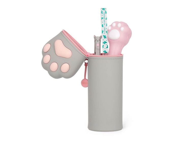 Produktbild: Legami 2-in-1 Federmäppchen aus Silikon - Kawaii - Kitty Paw