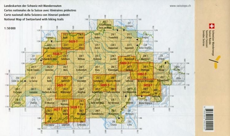 Produktbild: Swisstopo 1 : 50 000 Clos du Doubs
