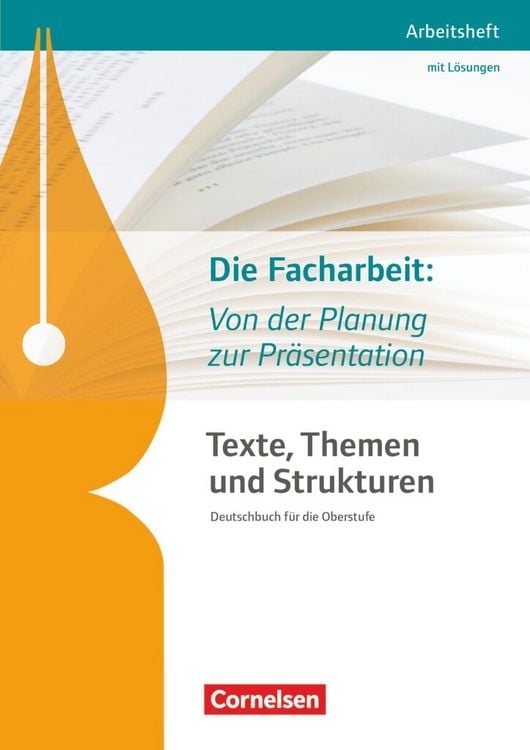 Produktbild: Texte, Themen und Strukturen: Die Facharbeit: Von der Planung zur Präsentation