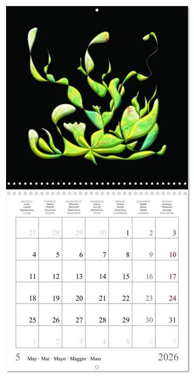 Produktbild: Une harmonie color&eacute;e (Calendrier mural carr&eacute; 2026 30x30 cm) Calendrier double avec une page pour vos prises de notes