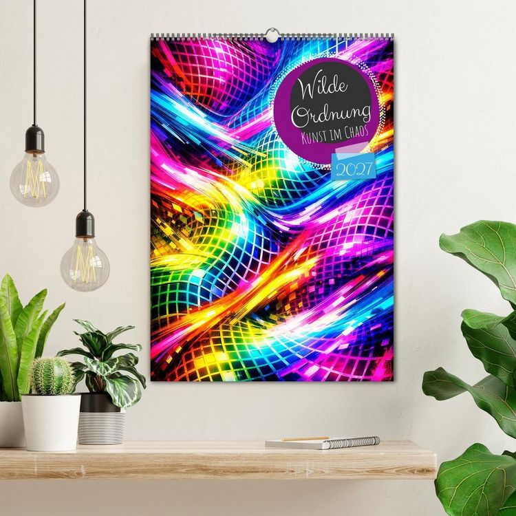 Produktbild: Wilde Ordnung - Kunst im Chaos (Wandkalender 2027 DIN A2 hoch), CALVENDO Monatskalender
