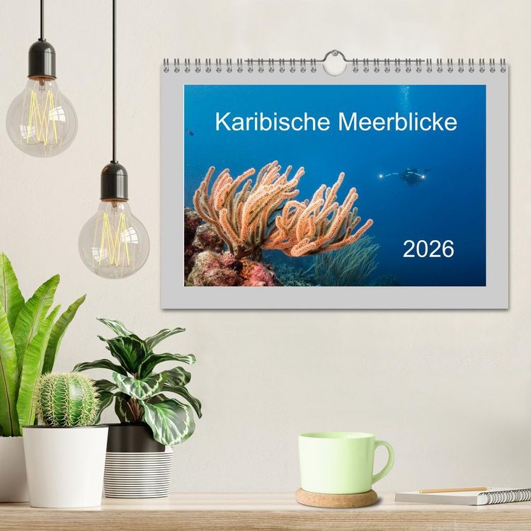 Produktbild: Karibische Meerblicke (Wandkalender 2026 DIN A4 quer), CALVENDO Monatskalender