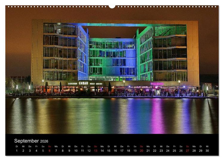 Produktbild: Duisburg Nachtmomente 2026 (Wandkalender 2026 DIN A2 quer), CALVENDO Monatskalender