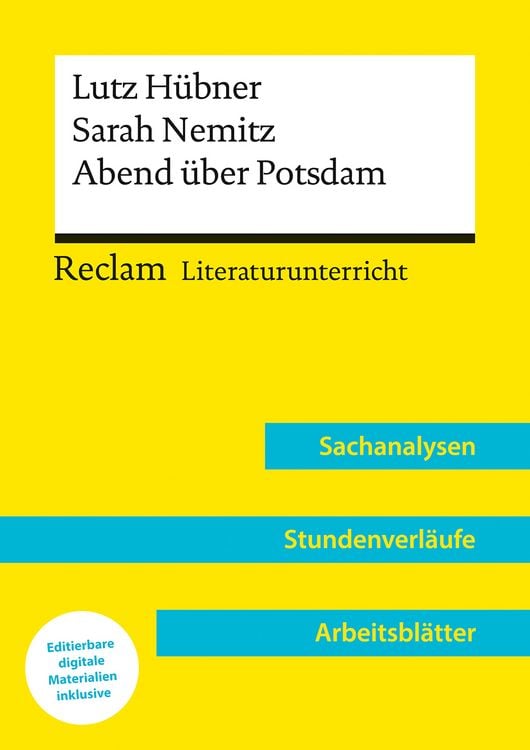 Produktbild: Lutz H&uuml;bner / Sarah Nemitz: Abend &uuml;ber Potsdam (Lehrerband) | Mit Downloadpaket (Unterrichtsmaterialien)
