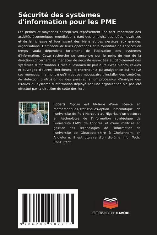 Produktbild: S&eacute;curit&eacute; des syst&egrave;mes d'information pour les PME