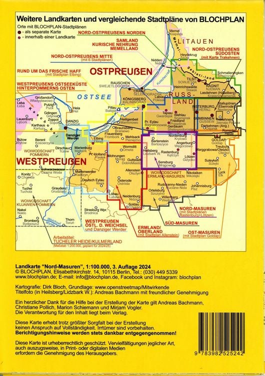 Produktbild: Landkarte Nord-Masuren