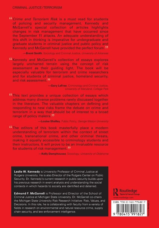 Produktbild: Crime and Terrorism Risk