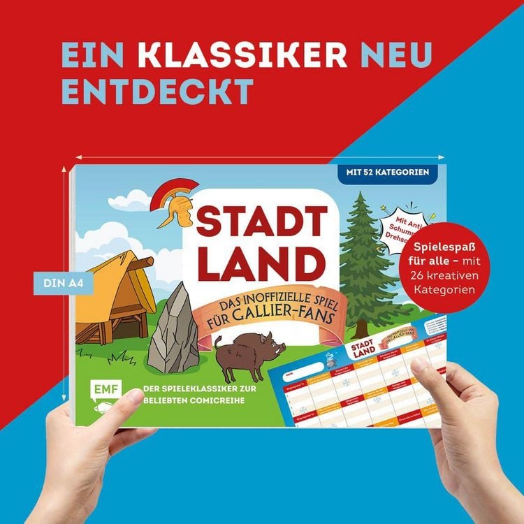 Produktbild: Stadt, Land, das inoffizielle Spiel f&uuml;r Gallier-Fans &ndash; Der Spieleklassiker zur beliebten Comicreihe