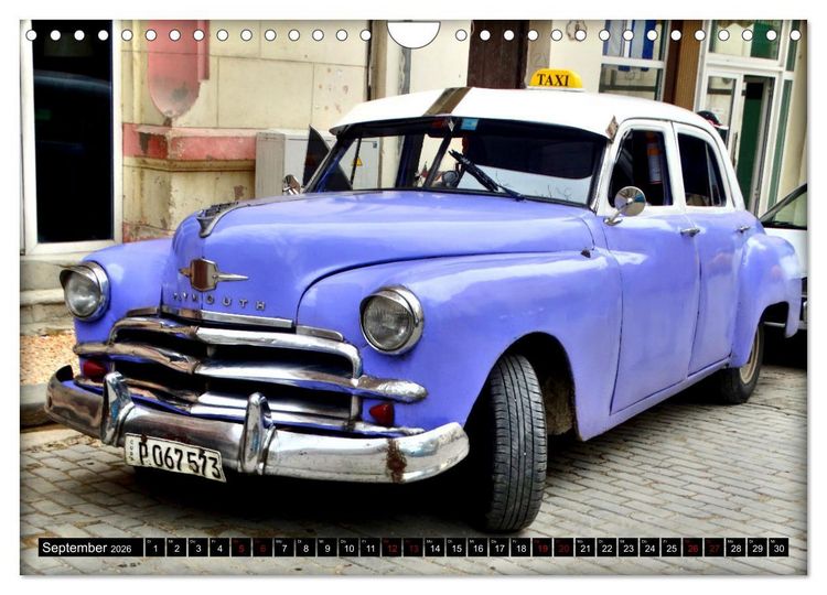 Produktbild: PLYMOUTH '50 - Ein US-Oldtimer in Havanna (Wandkalender 2026 DIN A4 quer), CALVENDO Monatskalender