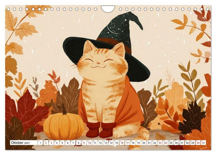 Produktbild: Gute Laune Katzen (Wandkalender 2027 DIN A4 quer), CALVENDO Monatskalender