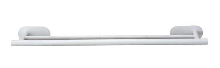 Produktbild: Turbo-Loc&reg; Badetuchstange Duo Mod. Orea White matt, 60 cm, aus rostfreiem Edelstahl