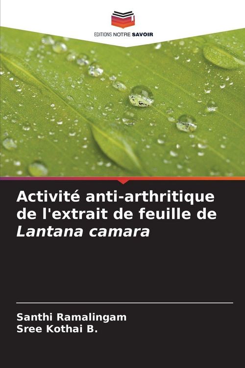 Produktbild: Activit&eacute; anti-arthritique de l'extrait de feuille de Lantana camara