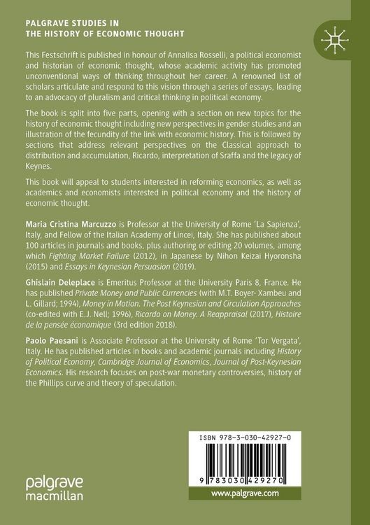 Produktbild: New Perspectives on Political Economy and Its History