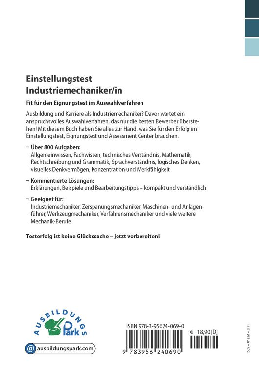 Produktbild: Einstellungstest Industriemechaniker