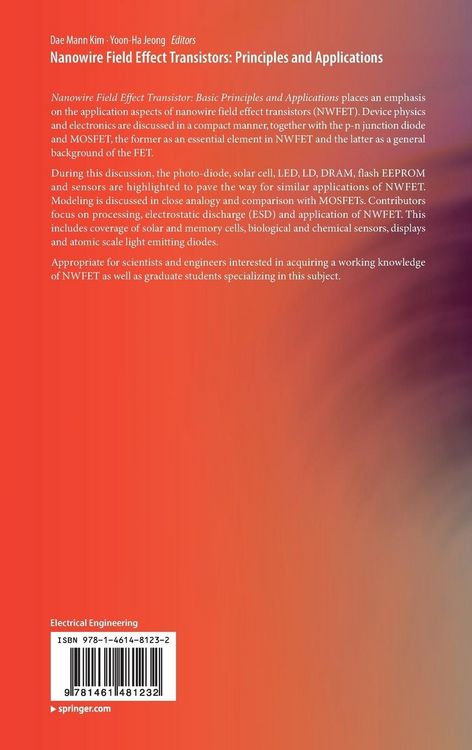 Produktbild: Nanowire Field Effect Transistors: Principles and Applications