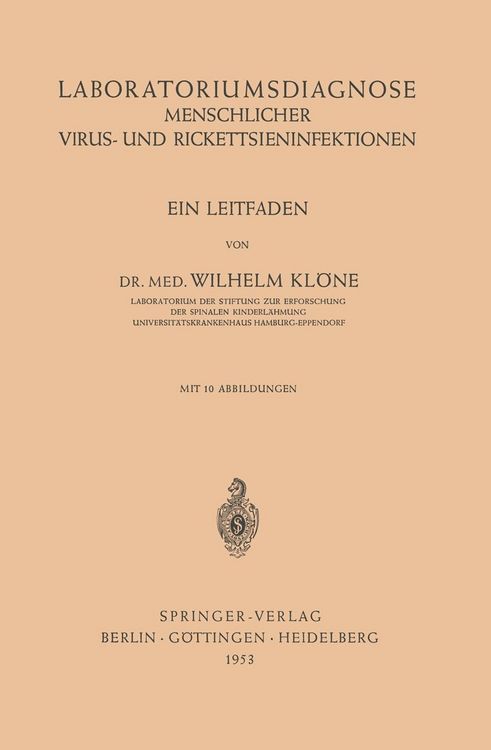Produktbild: Laboratoriumsdiagnose Menschlicher Virus- und Rickettsieninfektionen
