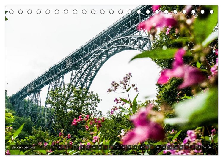 Produktbild: M&uuml;ngstener Br&uuml;cke - Stahlkonstruktion der Superlative (Tischkalender 2026 DIN A5 quer), CALVENDO Monatskalender