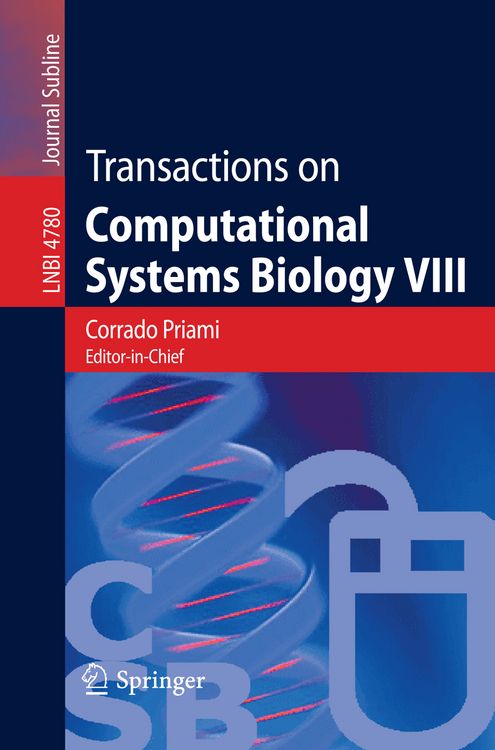 Produktbild: Transactions on Computational Systems Biology VIII