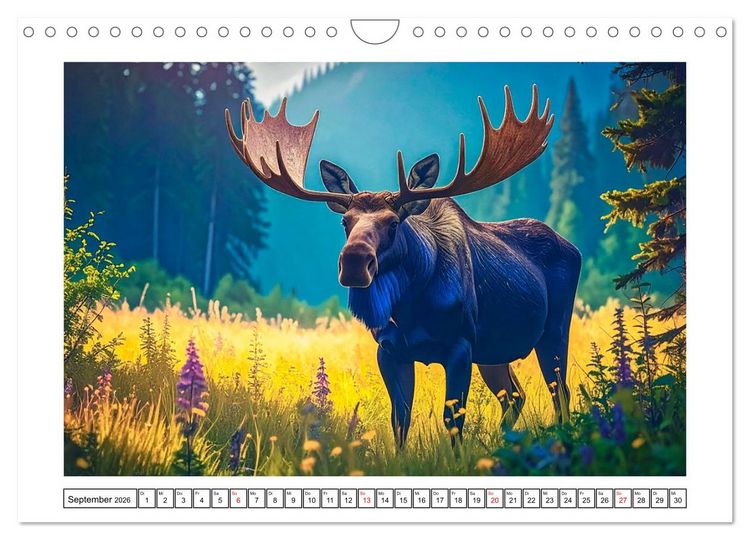 Produktbild: Eiszeitliche Tierwelt (Wandkalender 2026 DIN A4 quer), CALVENDO Monatskalender