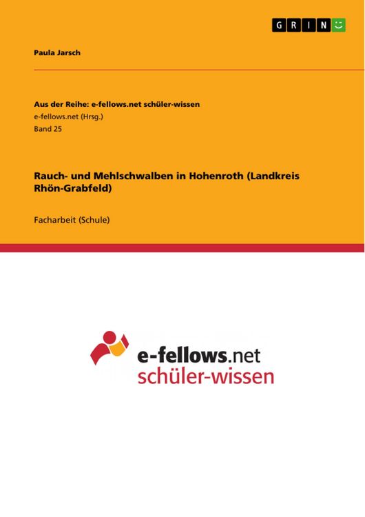 Produktbild: Rauch- und Mehlschwalben in Hohenroth (Landkreis Rh&ouml;n-Grabfeld)