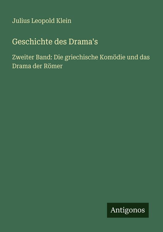 Produktbild: Geschichte des Drama's