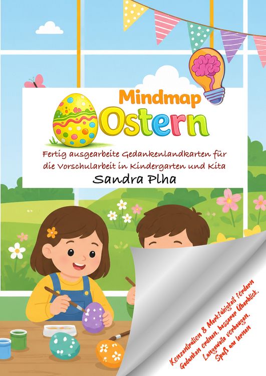 Produktbild: KitaFix-Mindmap Ostern (Fertig ausgearbeitete Gedankenlandkarten f&uuml;r die Vorschularbeit in Kindergarten und Kita)