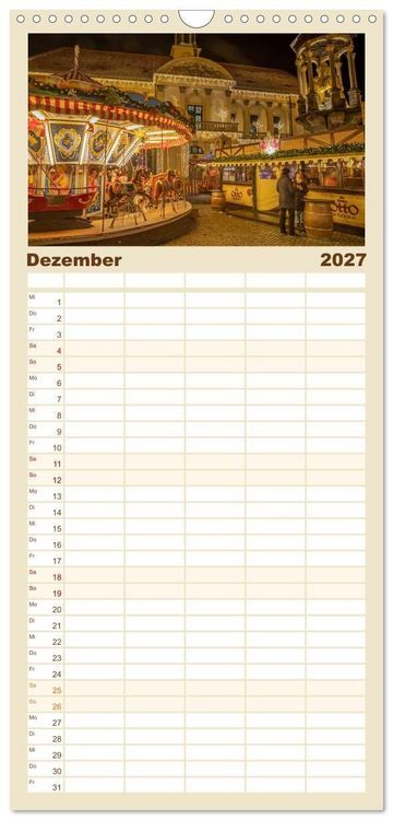 Produktbild: Familienplaner 2027 - Magdeburg an der Elbe - Der Planer mit 5 Spalten (Wandkalender, 21 x 45 cm) CALVENDO