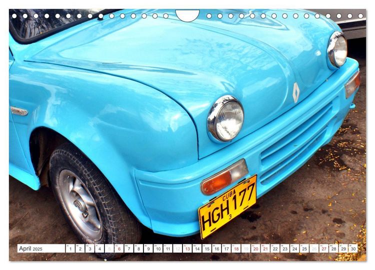Produktbild: RENAULT - Franz&ouml;sische Klassiker in Kuba (Wandkalender 2025 DIN A4 quer), CALVENDO Monatskalender