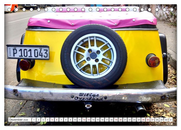 Produktbild: Best of Jeepster - Das Cabrio von Willys-Overland (Tischkalender 2026 DIN A5 quer), CALVENDO Monatskalender