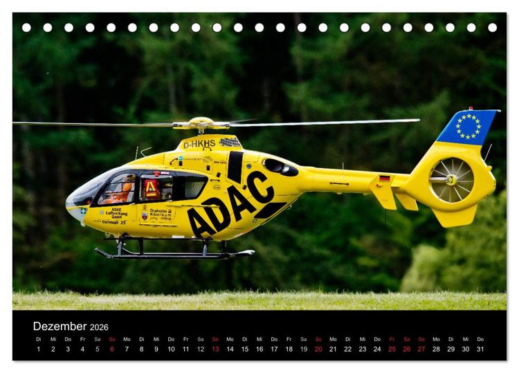 Produktbild: Modellhelis (Tischkalender 2026 DIN A5 quer), CALVENDO Monatskalender