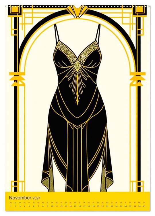 Produktbild: Art Deco Luxury &ndash; Golden Twenties (hochwertiger Premium Wandkalender 2027 DIN A2 hoch), Kunstdruck in Hochglanz