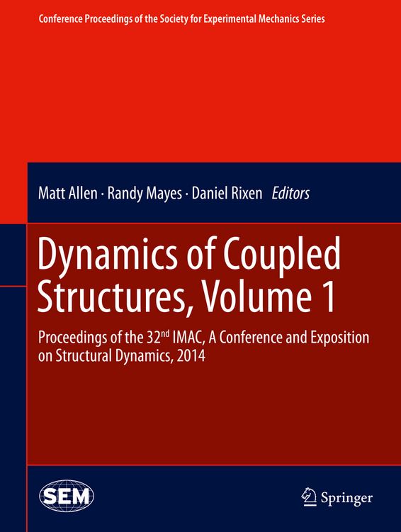 Produktbild: Dynamics of Coupled Structures, Volume 1