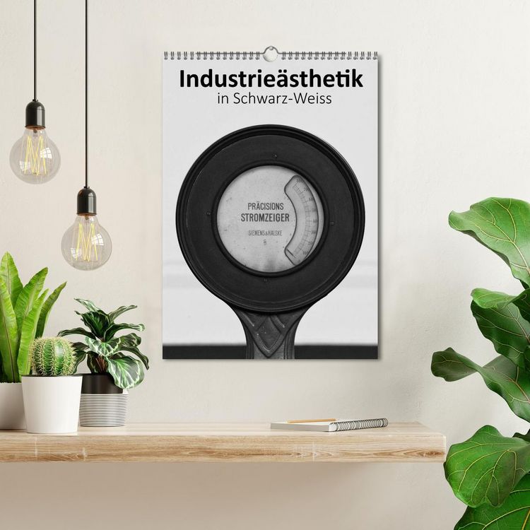 Produktbild: Industrie&auml;sthetik in Schwarz-Weiss (Wandkalender 2026 DIN A3 hoch), CALVENDO Monatskalender