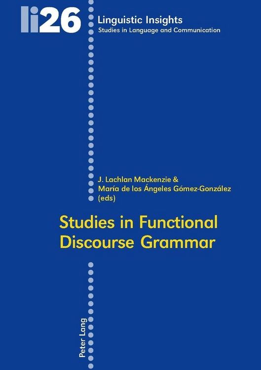 Produktbild: Studies in Functional Discourse Grammar