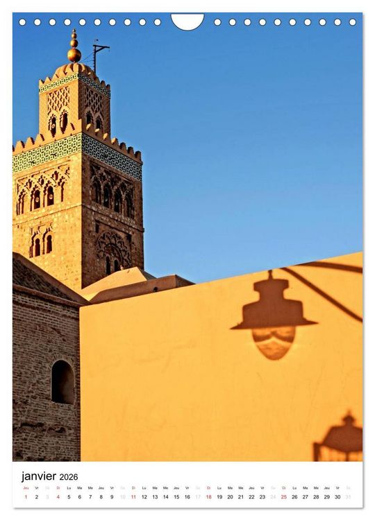 Produktbild: Couleurs MAROC (Calendrier mural 2026 DIN A4 horizontal), CALVENDO calendrier mensuel