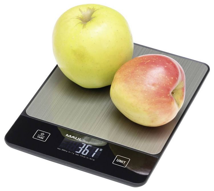 Produktbild: Maul MAULlibra Briefwaage 1657090 W&auml;gebereich (max.) 5000 g Ablesbarkeit 1 g batteriebetrieben Schwarz, Silber