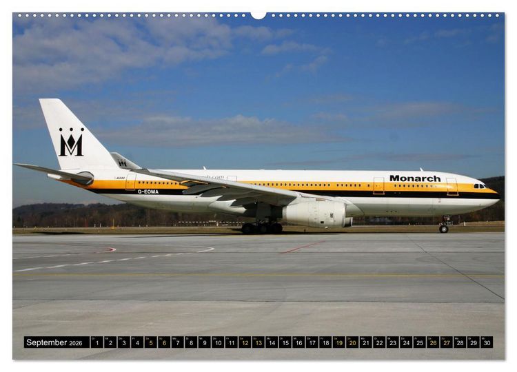 Produktbild: Airbus Airliners (Wandkalender 2026 DIN A2 quer), CALVENDO Monatskalender