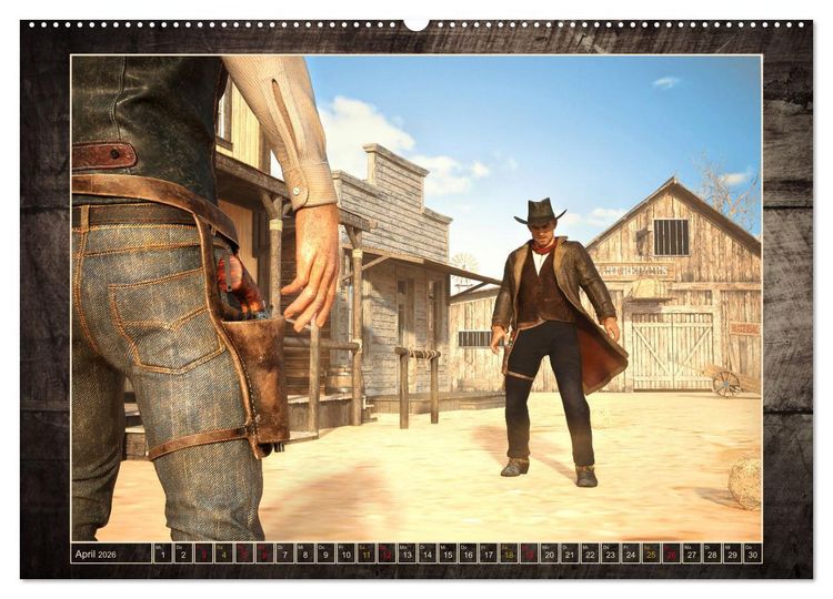 Produktbild: Wild West Outlaws (Wandkalender 2026 DIN A2 quer), CALVENDO Monatskalender