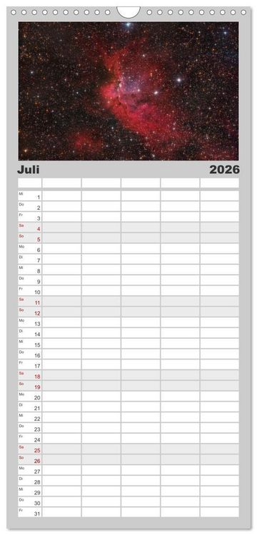 Produktbild: Familienplaner 2026 - Distant Luminosity: Eine fotografische Reise durch das Universum mit 5 Spalten (Wandkalender, 21 x 45 cm) CALVENDO
