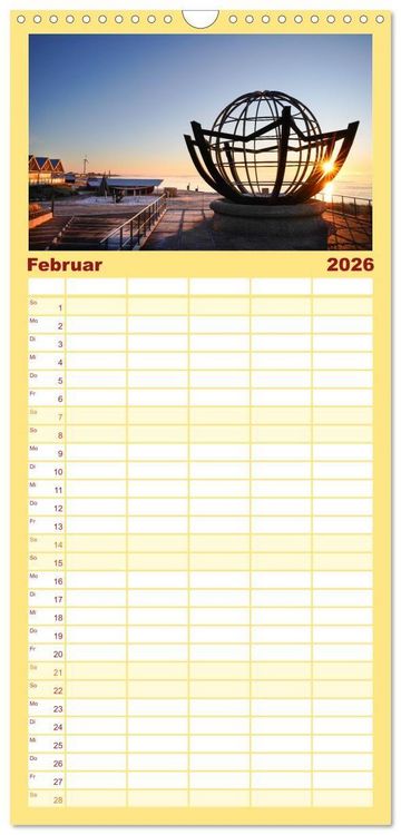 Produktbild: Familienplaner 2026 - Westj&uuml;tland - D&auml;nemarks Westen erleben mit 5 Spalten (Wandkalender, 21 x 45 cm) CALVENDO