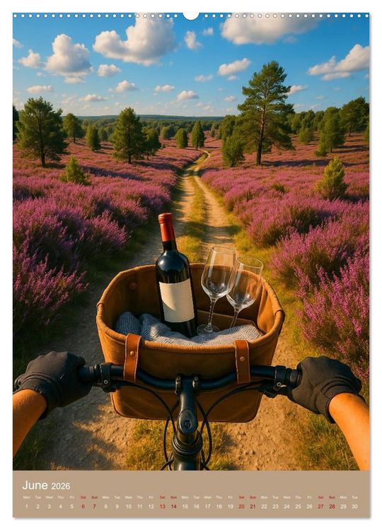 Produktbild: Cycling in Germany (High Quality Premium Wall Calendar 2026 DIN A2 portrait),CALVENDO 12 Month Wall Calendar
